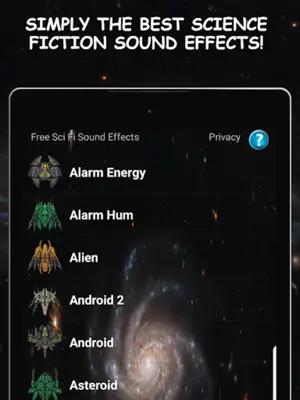 Sci Fi Sound Effects android App screenshot 0