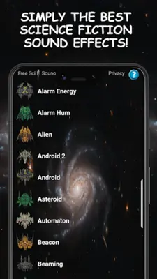 Sci Fi Sound Effects android App screenshot 6